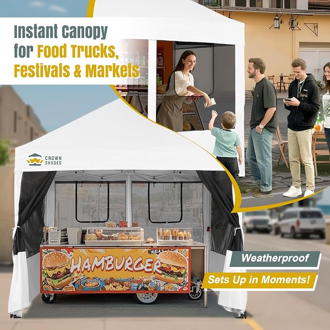 CROWN SHADES 10x10 Pop Up Canopy Tent - Image 6