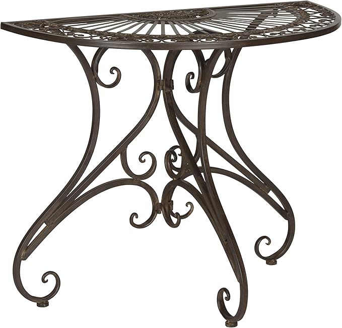 Safavieh Outdoor Collection Annalise Antique White Accent Table - Image 4