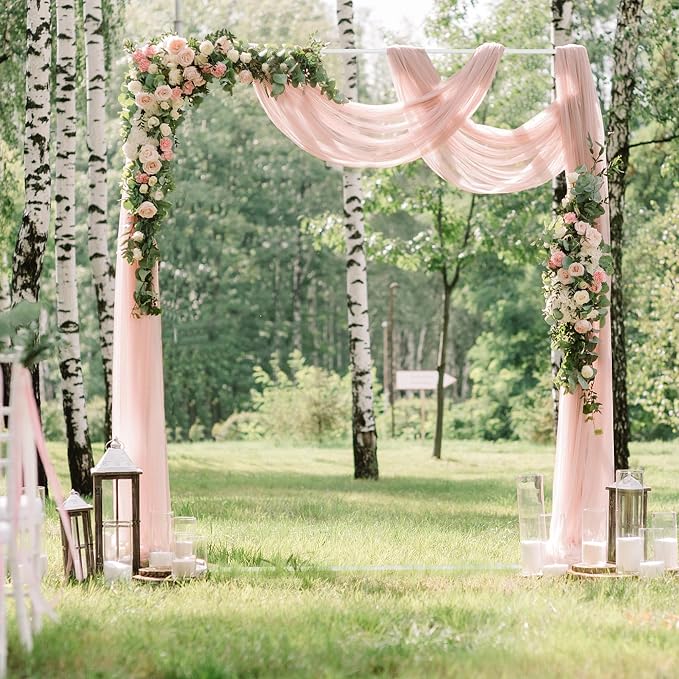 Wokceer Wedding Arch Backdrop Stand Square 7.2 x 6 FT Wedding Arches - Image 2