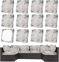 12Pcs Patio Cushion Covers, Outdoor Cushions Covers, Stretch Cushion Covers by Unknown