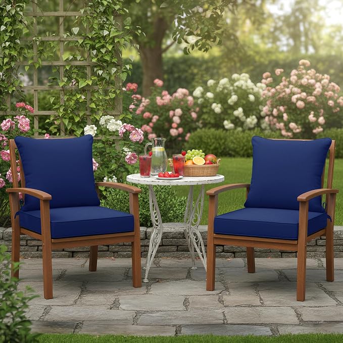Outdoor Cushions for Patio Furniture 24 x 24 Inch, Double-Sided Waterproof - Image 2