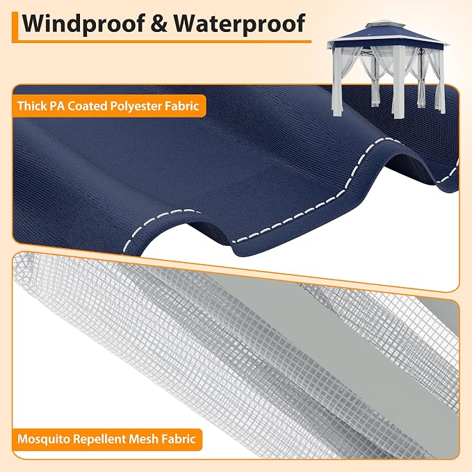 Pop Up Canopy Tent 13x13 Ft Instant Gazebo - Image 5