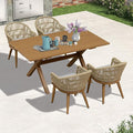 PURPLE LEAF 5 Pieces Patio Dining Set by PURPLELEAF
