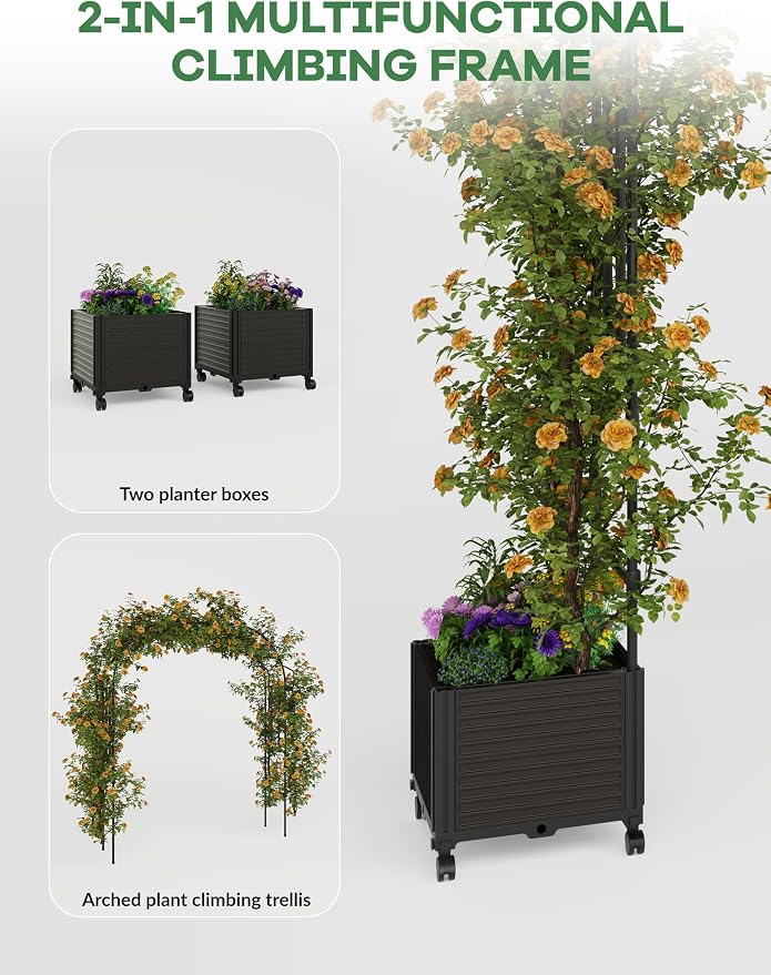 Thickened Rustproof Metal Garden Arch Trellis - Image 5