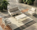 HDPE 5 Piece Patio Furniture Set, Outdoor Sectional Furniture by PatioKingdom