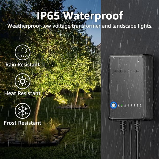 SUNVIE All-In-One LED Landscape Lighting Kit, 3000K Waterproof Outdoor Uplights - Image 5