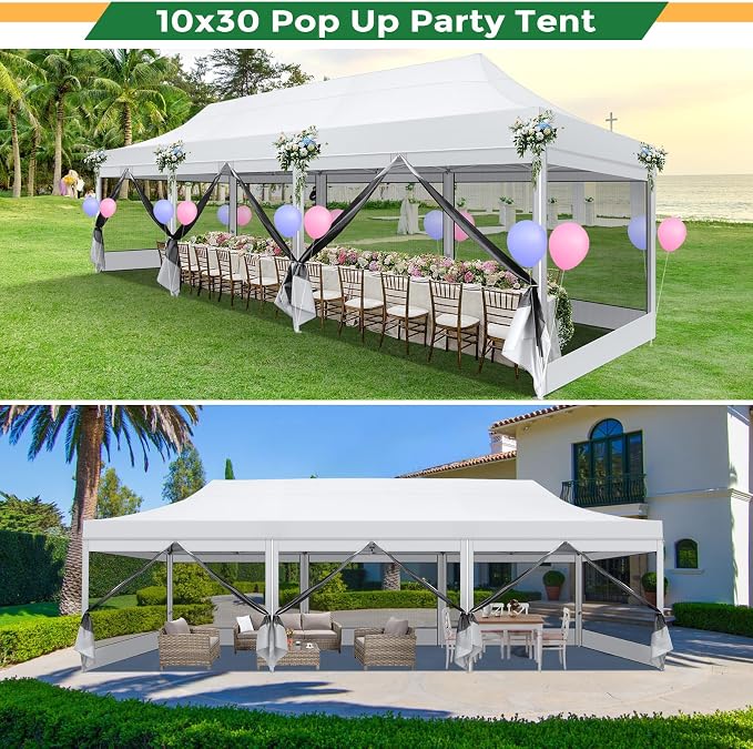 COBIZI 10x30 Heavy Duty Pop Up Canopy - Image 2