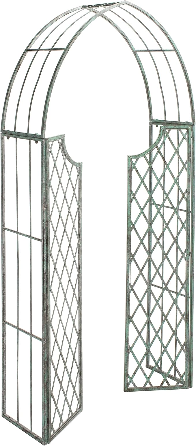 SAFAVIEH Outdoor Patio Furniture Collection – Jaida Antique Dark Green Iron - Image 3