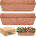 Halatool 2 Pack 24 Inch Window Box Liners, Pre-Formed Coco Fiber Replacement by HALATOOL