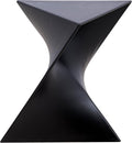 LeisureMod 15.75" Triangular Side Table, Stackable Plastic Accent End Table by LeisureMod