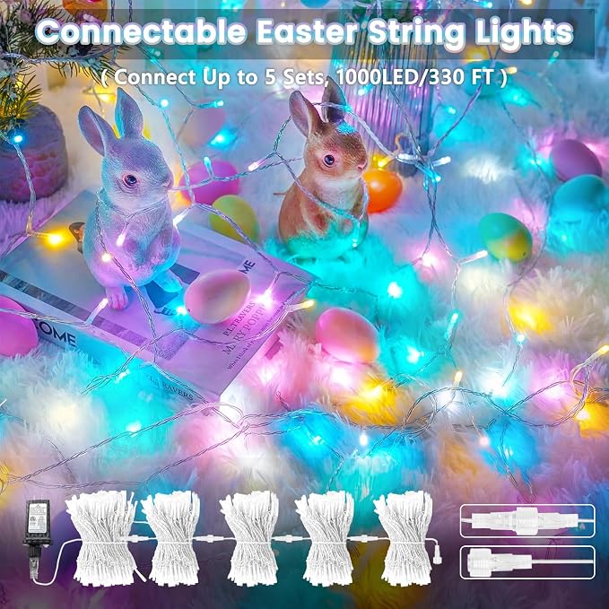Connectable 200 LED Easter Lights Indoor Outdoor - Image 2