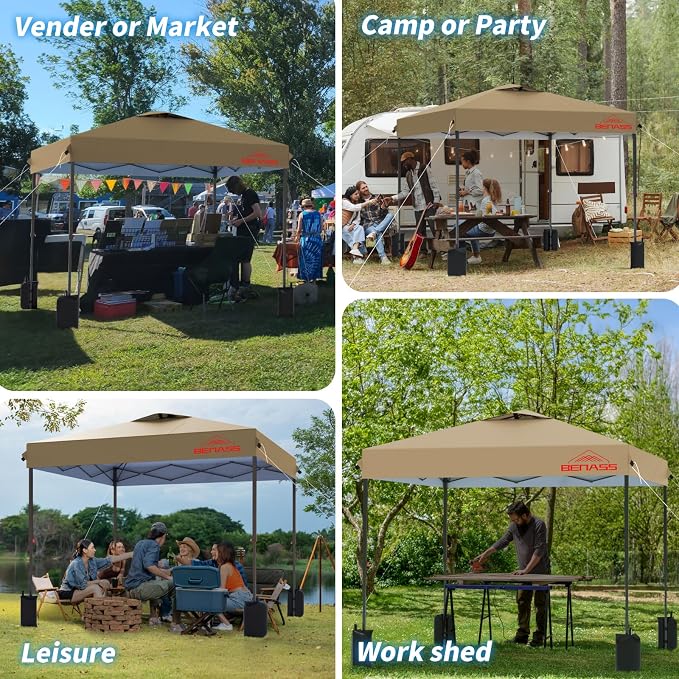 10x10 Pop Up Canopy, Easy Up Canopy Tent, Heavy Duty Tents - Image 8