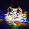Color Changing Solar Powered Glass Mosaic Ball Led Garden Lights, Rechargeable by WSgift