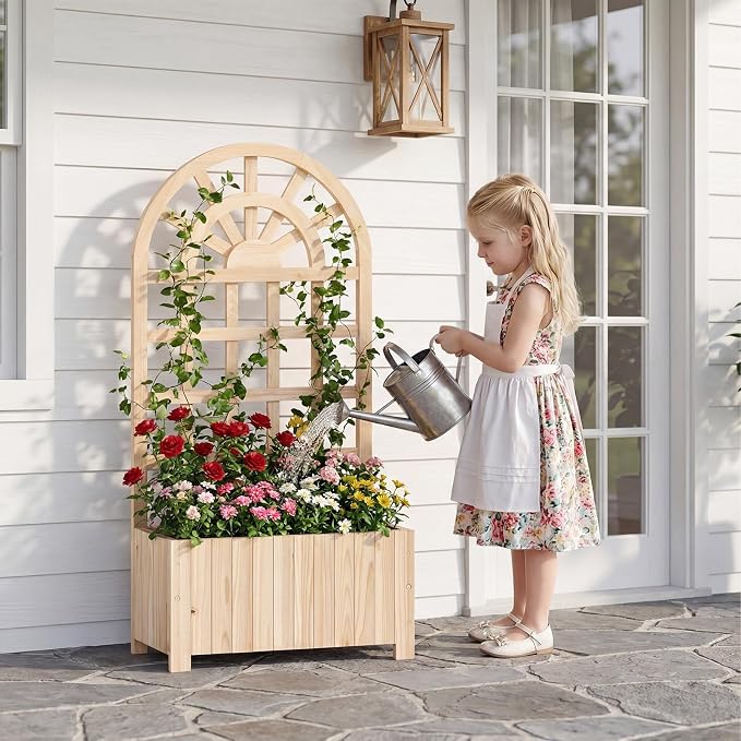 Giantex Wooden Raised Garden Bed - Image 2