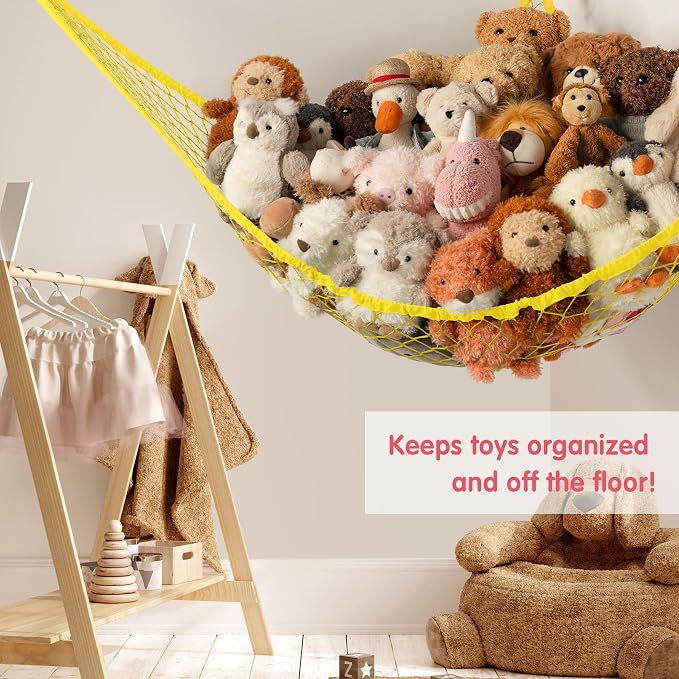 Stuffed Animal Storage Hammock Net Corner - Image 4