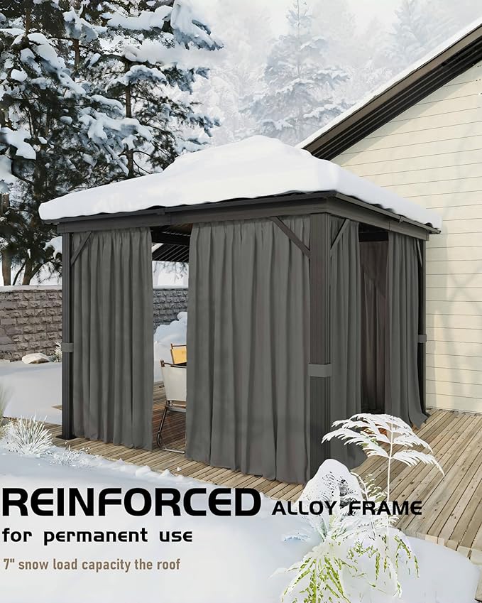 GarveeLife Hardtop Gazebo 12 ft x12 ft - Image 4