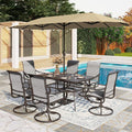 PHI VILLA 8 Piece Patio Dining Set by PHIVILLAThepioneerofcomfortablehouseholdsupplies