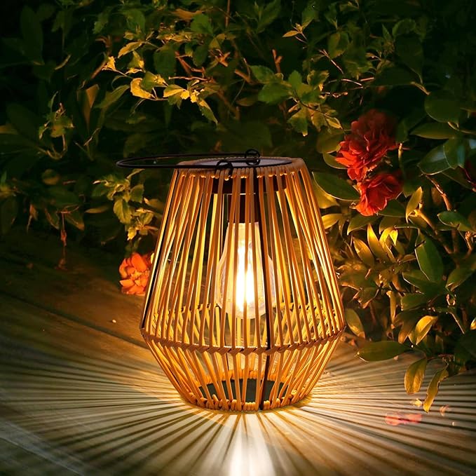 Solar Lanterns, Livinlarge Solar Lights Outdoor Waterproof Boho Light by Livinlarge