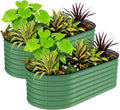 2 Pcs Raised Garden Beds Outdoor 8x4x1.5 ft by GarveeLife