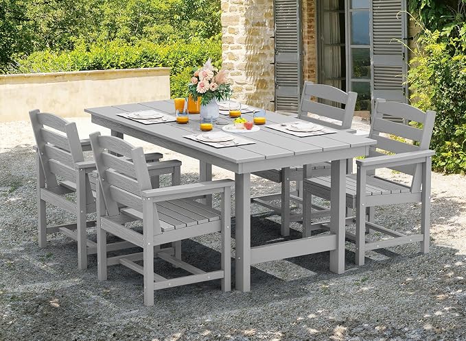 SERWALL 67" Outdoor Dining Table - Image 6