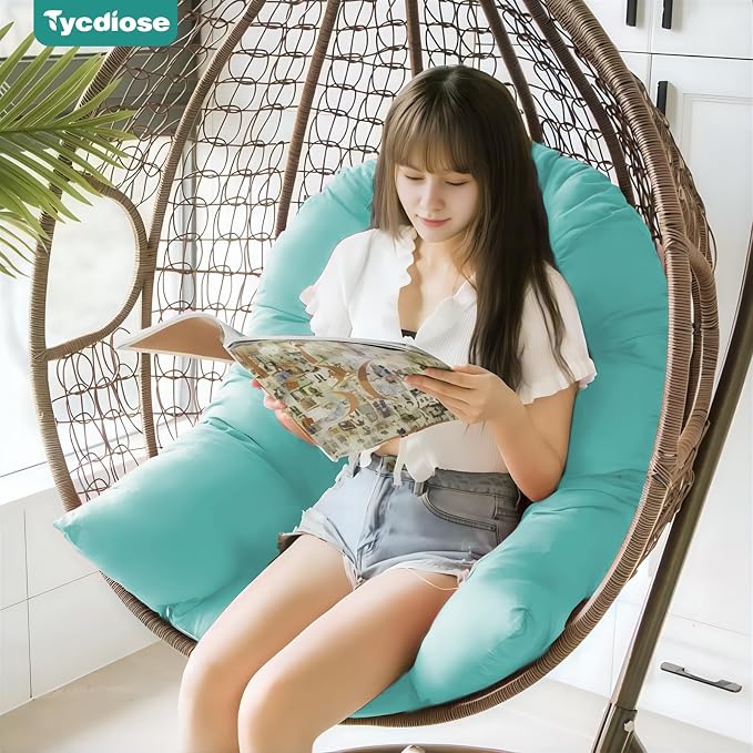Egg Chair Cushion Replacement, Waterproof Outdoor Hanging Egg Chair Cushion - Image 2