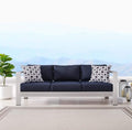 Modway Shore Aluminum Metal Outdoor Patio Sofa by Modway