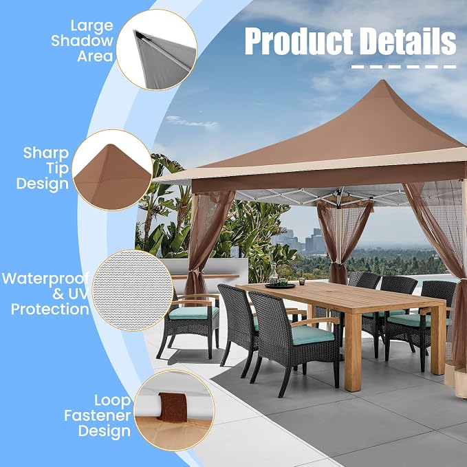 COBIZI 12x12 Pop up Canopy Gazebo on Clearance, Outdoor Canopy Tent - Image 7
