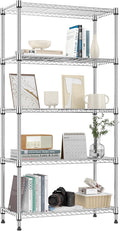 1250 lbs 5 Tier Shelf Metal Storage Shelves Shelving Wire Rack Heavy Duty by MEIGAOPLASTICANDMETALHKCOLIMITED