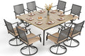 PHI VILLA 9 Pieces Outdoor Dining Set by PHIVILLAThepioneerofcomfortablehouseholdsupplies