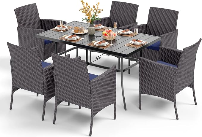 PHI VILLA 7 Piece Outdoor Dining Set by PHIVILLAThepioneerofcomfortablehouseholdsupplies
