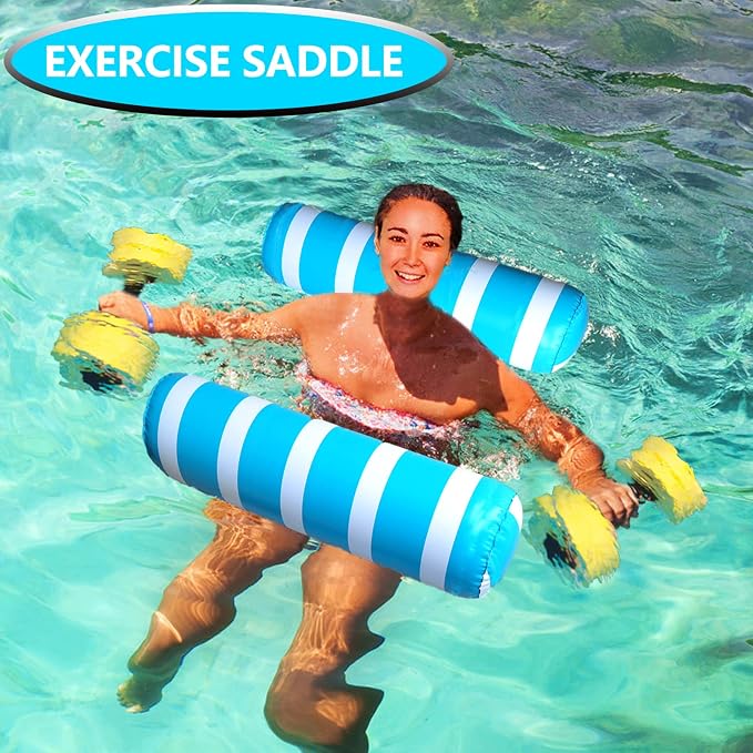 Inflatable Pool Floats Adult Size Water Hammock, Pool Rafts Lounge Chairs - Image 4