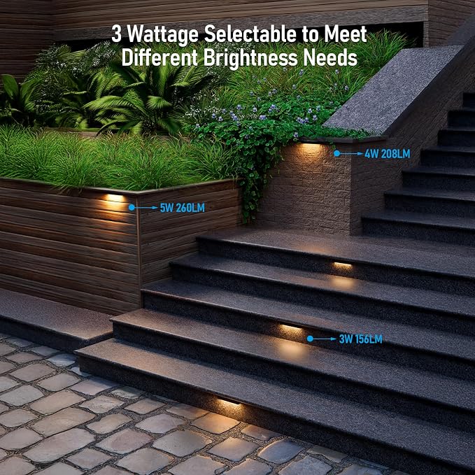 LEONLITE 8-Pack 7 Inch LED Hardscape Lighting, Update Retaining Wall Lights - Image 2
