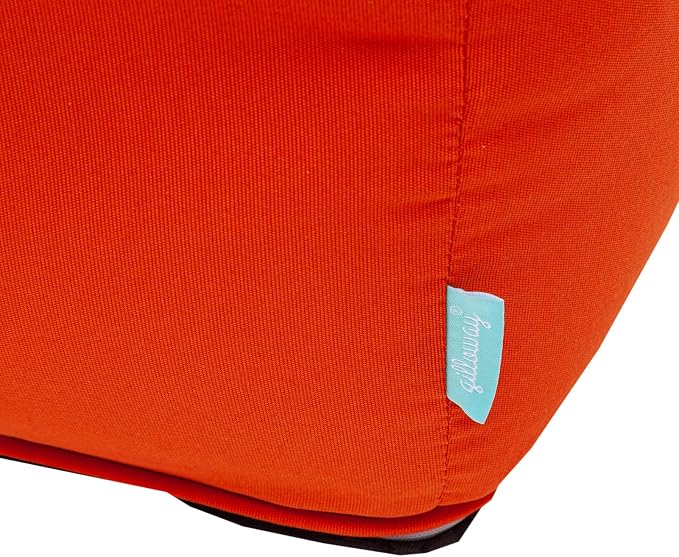 QILLOWAY Indoor/Outdoor Inflatable Stool, Ottoman Pouf Cube 16", All Weather - Image 5