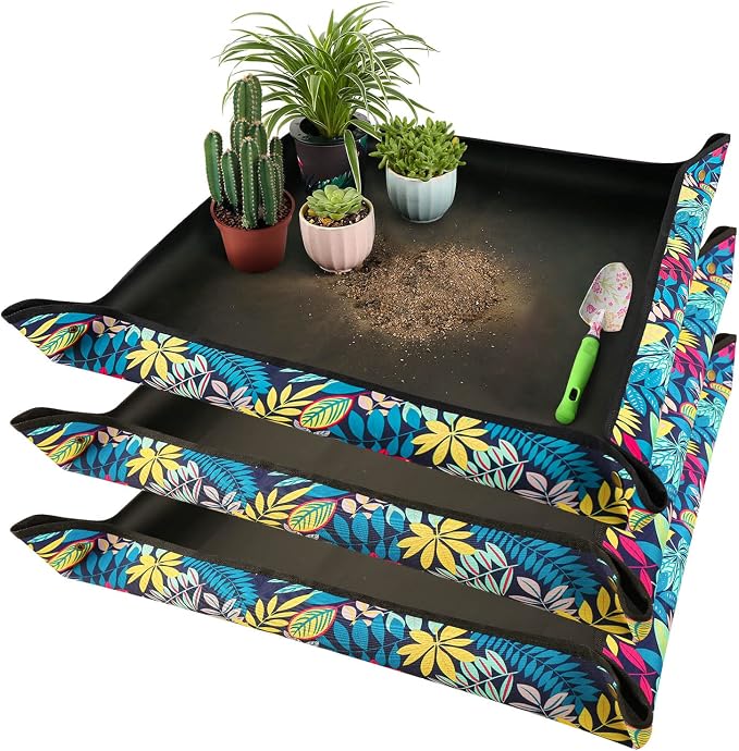3 PCS 29.5"x 29.5" Waterproof Repotting Mat by HNXTYAOB