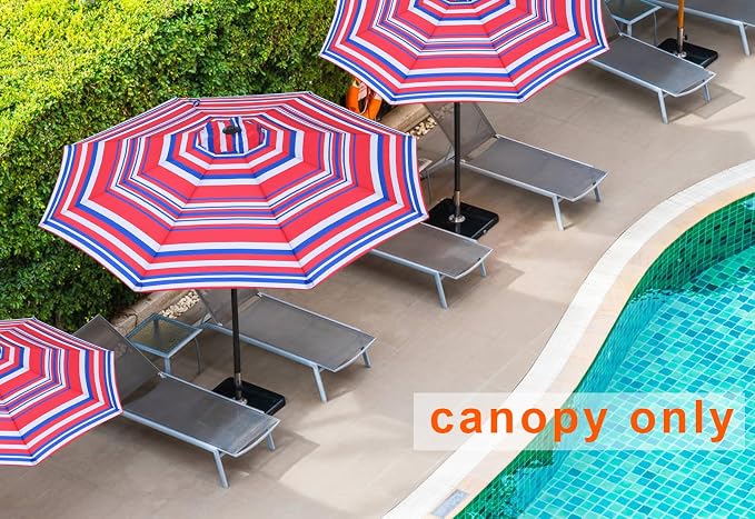 MASTERCANOPY Patio Umbrella 9 ft Replacement Canopy - Image 5