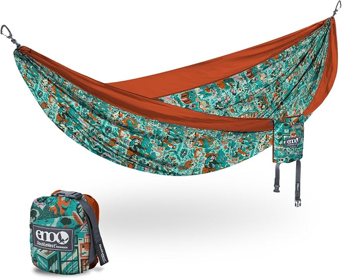 ENO, Eagles Nest Outfitters DoubleNest Lightweight Camping Hammock, 1 to 2 by EaglesNestOutfitters