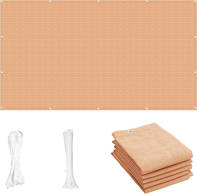 Cool Area Sun Shade Cloth with Grommets 5×15 FT Shade Panel Shade Tarp Screen by CoolArea