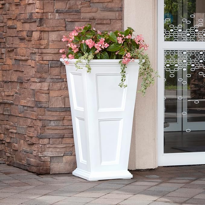 Mayne Fairfield 40-Inch Tall Planter – Weather-Resistant Indoor/Outdoor Garden - Image 4