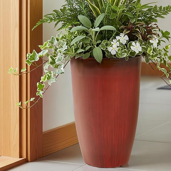Worth Garden 20" H. Plastic Planters - Image 4