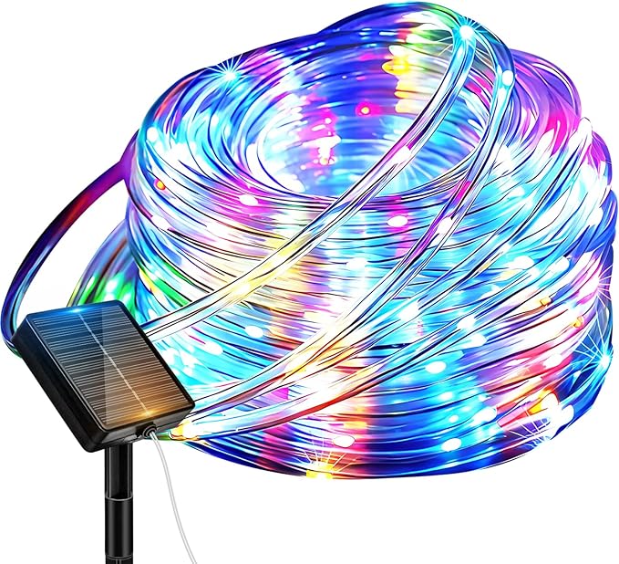 btfarm Solar Rope Lights Outdoor, 120LED 46FT Solar String Lights Outside by btfarmdecorativelighting