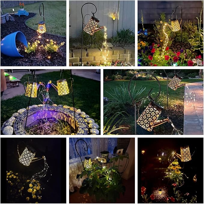 2 Pack Solar Watering Can Lights - Image 6