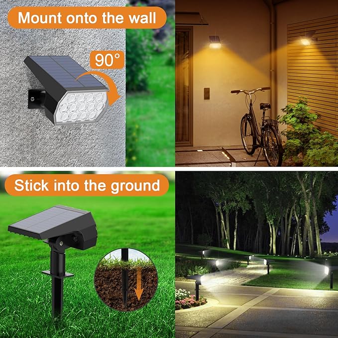 WELALO Solar Color Changing Spot Lights Outdoor, Waterproof Solar Halloween - Image 4