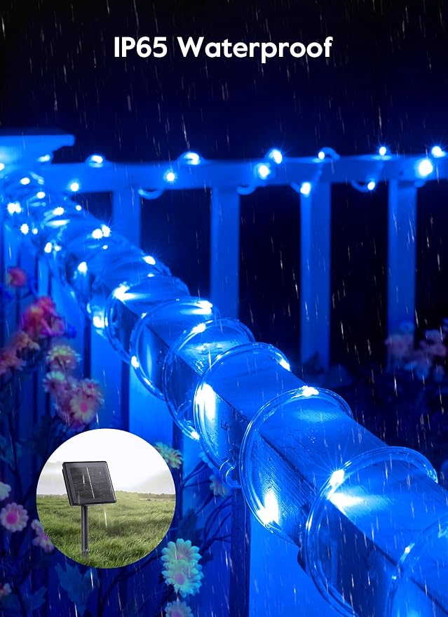 Brightown Solar Christmas Lights Outdoor Waterproof, 2 Pack Total 78FT 200 LED - Image 2
