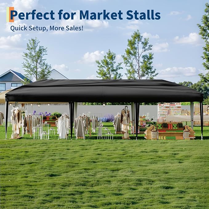 10x30 Pop Up Canopy with 8 Sidewalls - Image 3
