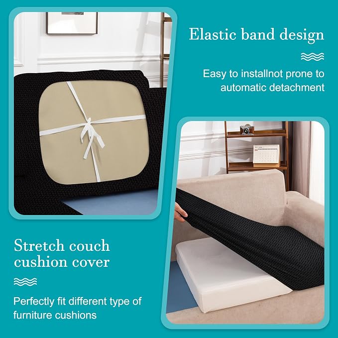 14Pcs Stretch Patio Cushion Covers, Outdoor Couch Covers Replacement, Outdoor - Image 5