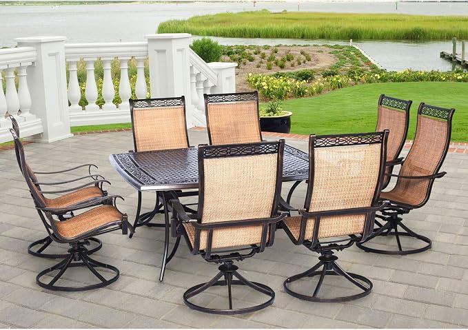 Hanover Manor 9-Piece Outdoor Dining Set - Image 2