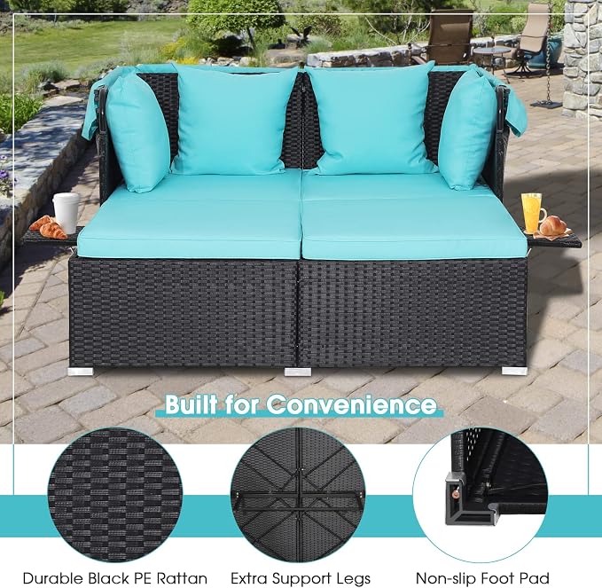 RELAX4LIFE Patio Outdoor Daybed - Image 7