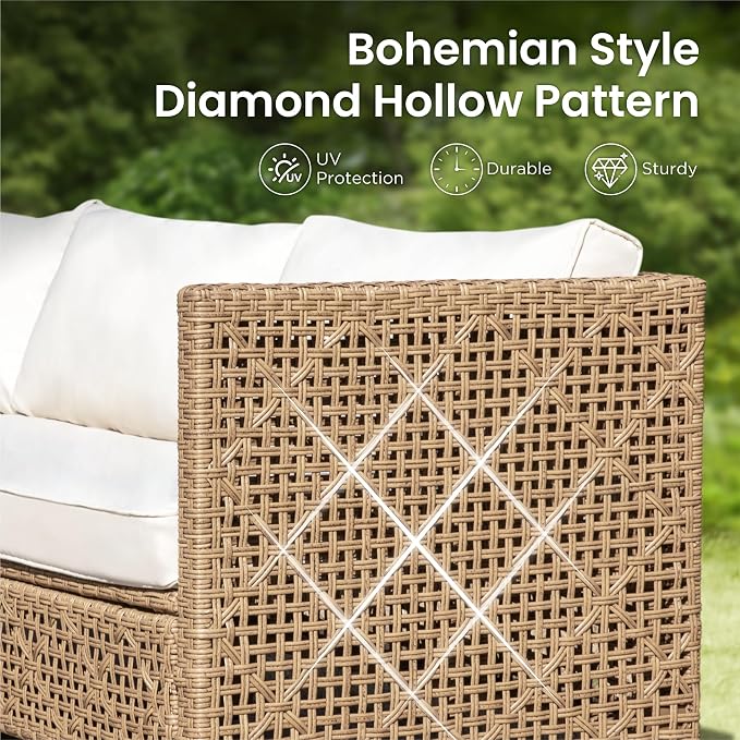 PHI VILLA 6 Seats Outdoor Sectional Sofa - Image 4