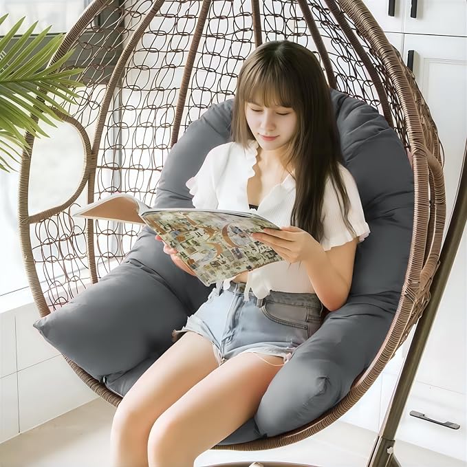 Egg Chair Cushion Replacement, Waterproof Outdoor Hanging Egg Swing Chair - Image 2