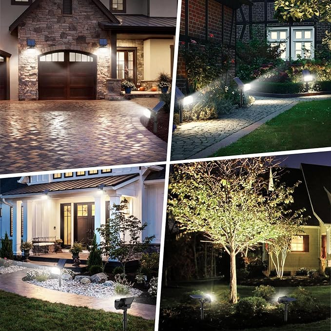 102 LED Solar Spot Lights Outdoor Waterproof IP65, Adjustable Landscape - Image 3